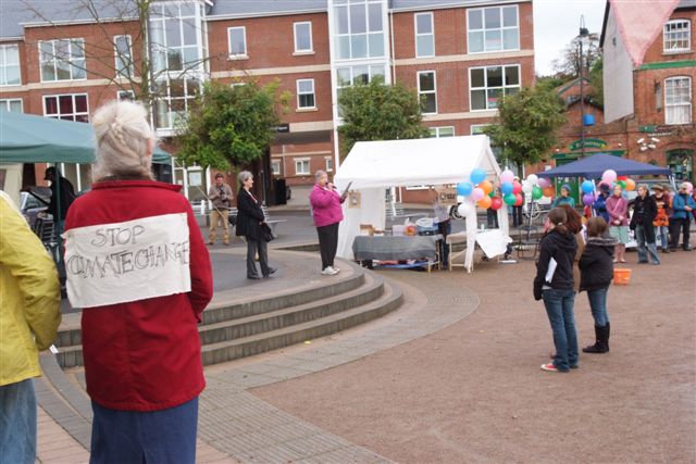 Photograph taken by Kate Bailey at the 350 event in Crediton in 2009