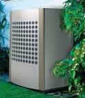 Picture of an air-source heat pump taken at 13 Old Rectory Gardens, Morchard Bishop