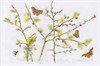 Watercolour painting of a March Hedgerow © Sandra Chalton