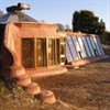 Photograph of an eco-home at Earthship Brighton