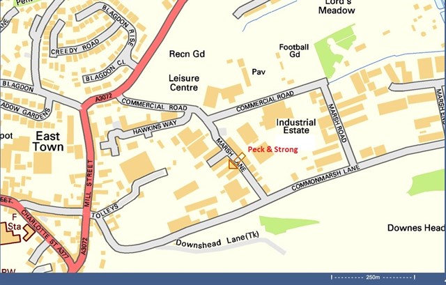 Location of Peck & Strong Location of Peck & Strong