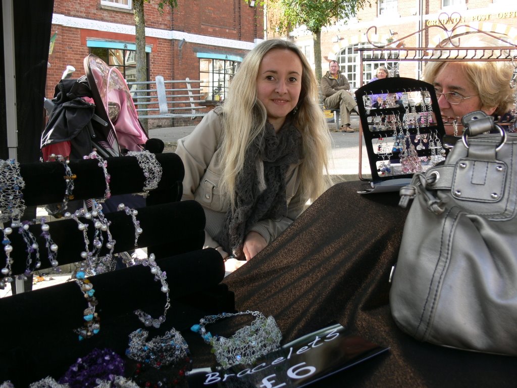 Crediton Community Market jewellery stall