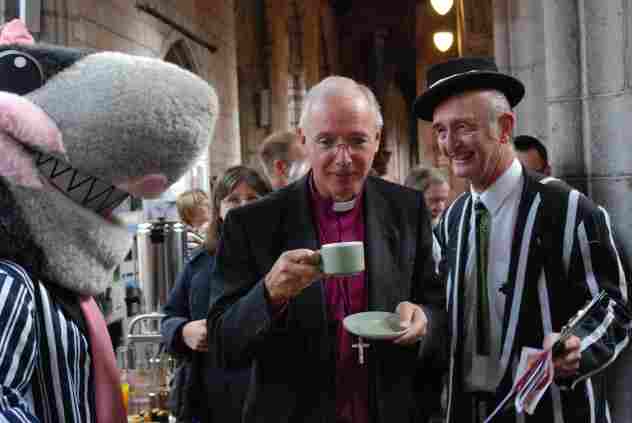 The Bishop of Crediton with 'loan sharks'