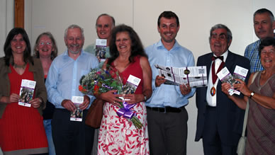 Photograph of  members of the Boniface Trail Group with guest speaker, Zsolt Schuller