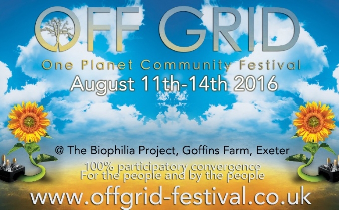 Poster for the 2016 Off Grid event